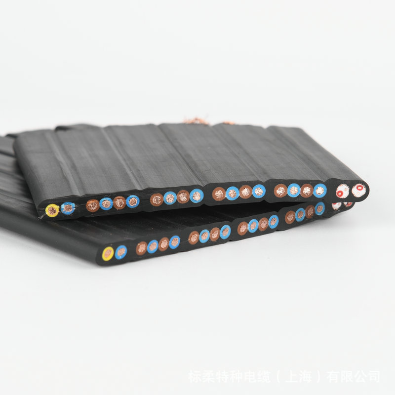 阻燃加钢丝屏蔽扁电缆ZB-TVVBBPG 4＊0.5／0.75／1／1.5／2.5／4平方